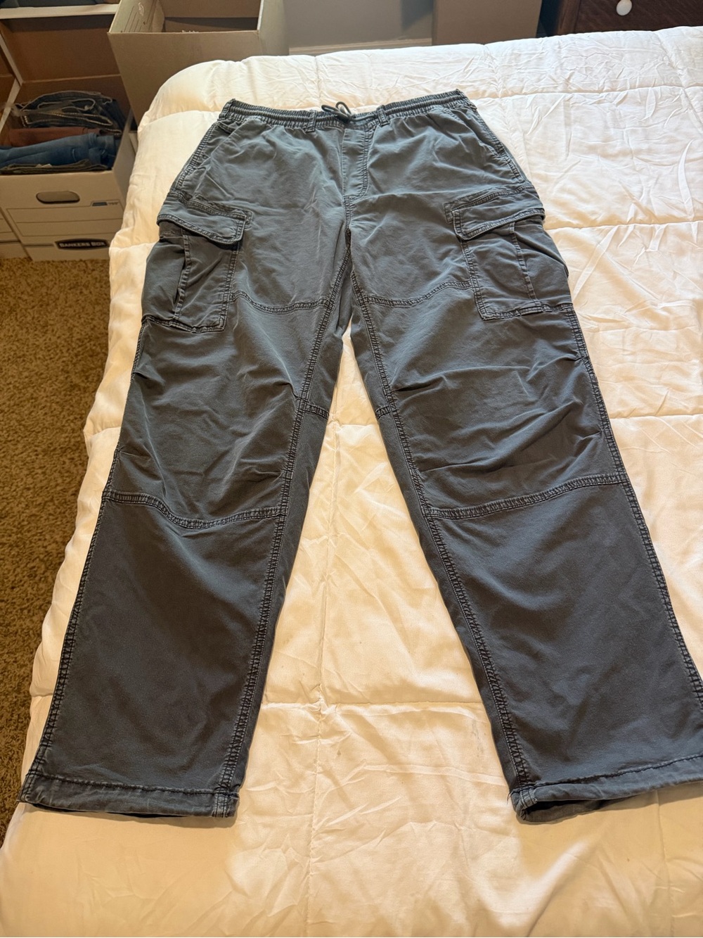 American Eagle Outfitters Men's Gray Cargo Pants